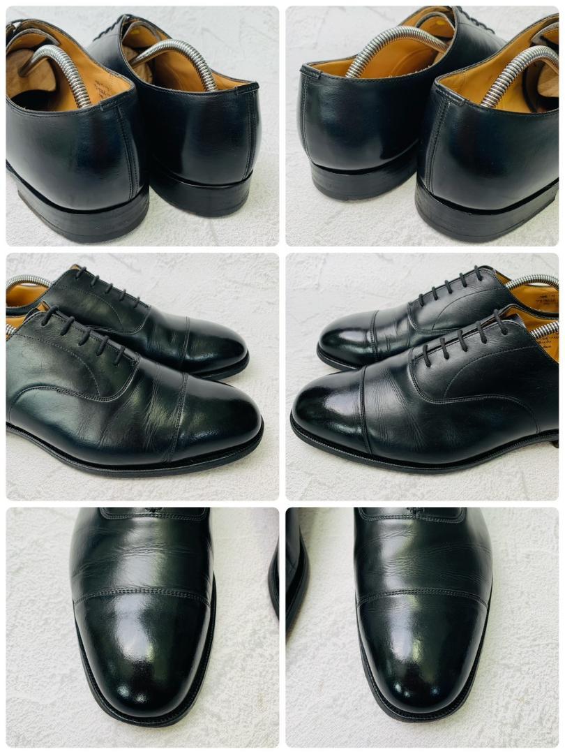 【良品】チャーチ コンサル ストレート 内羽根 黒 105 レザーソール 革靴