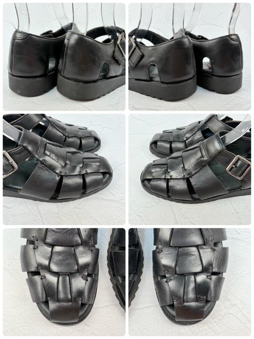 仏製】パラブーツ パシフィック グルカサンダル ストラップ 黒