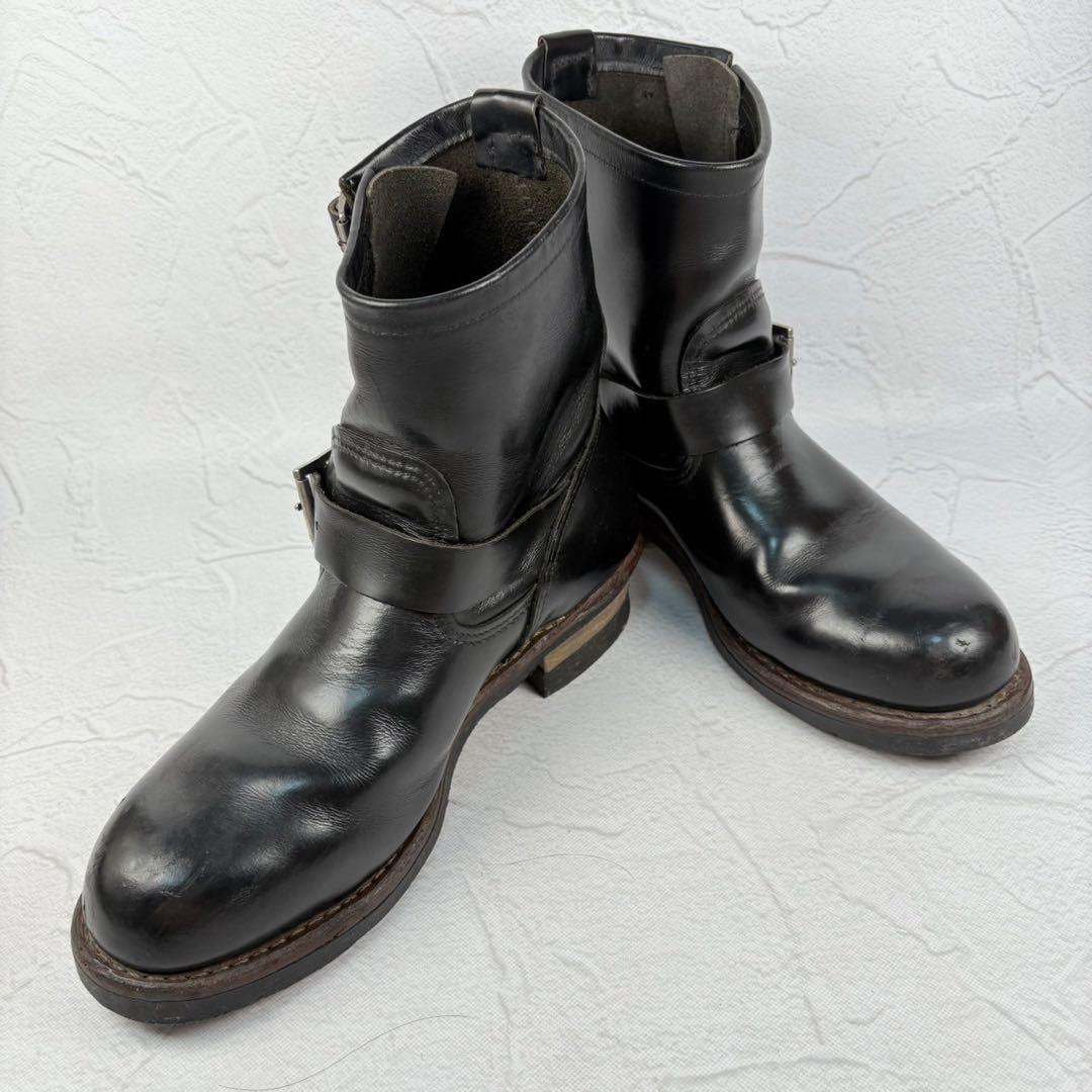 【良品】レッドウィング 2976 エンジニアブーツ 黒 US9 8インチ [W3225]
