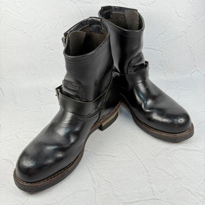 【良品】レッドウィング 2976 エンジニアブーツ 黒 US9 8インチ [W3225]