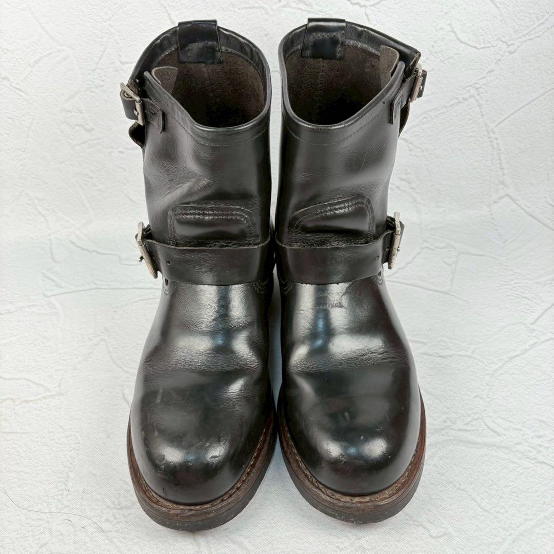 【良品】レッドウィング 2976 エンジニアブーツ 黒 US9 8インチ [W3225]