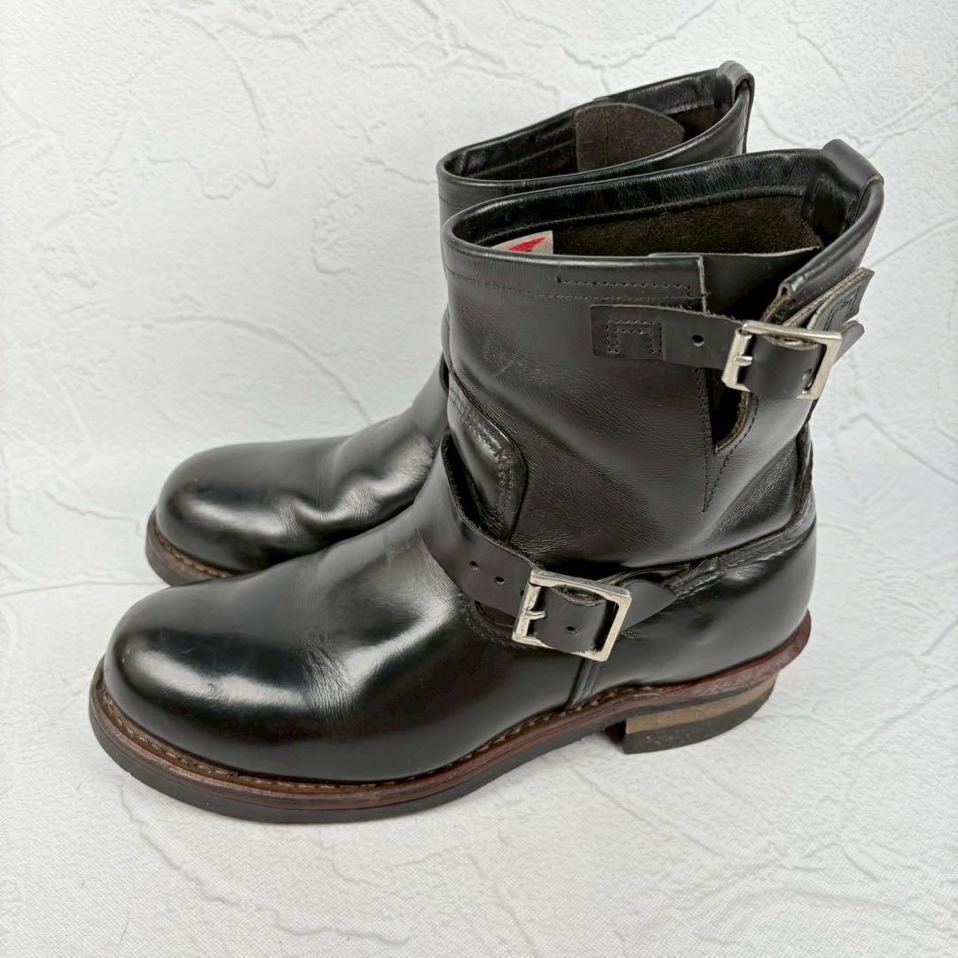 【良品】レッドウィング 2976 エンジニアブーツ 黒 US9 8インチ [W3225]