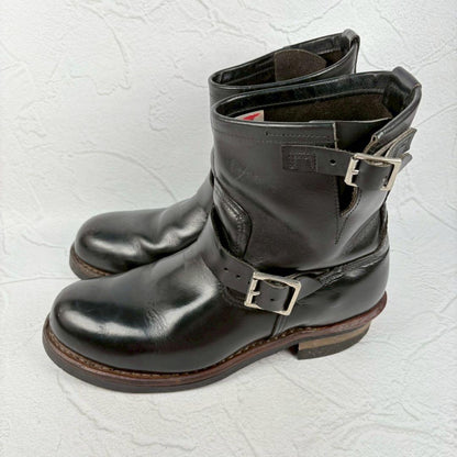 【良品】レッドウィング 2976 エンジニアブーツ 黒 US9 8インチ [W3225]