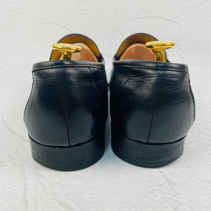 【良品】コールハーン ゴールド ビットローファー 黒 7.5 革靴 レザーソール