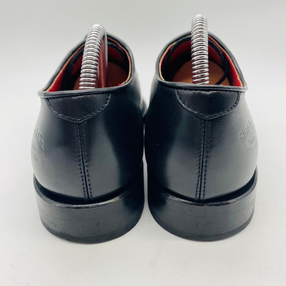 【良品】リーガル シューアンドコー プレーン 外羽根 黒 24 革靴 高級