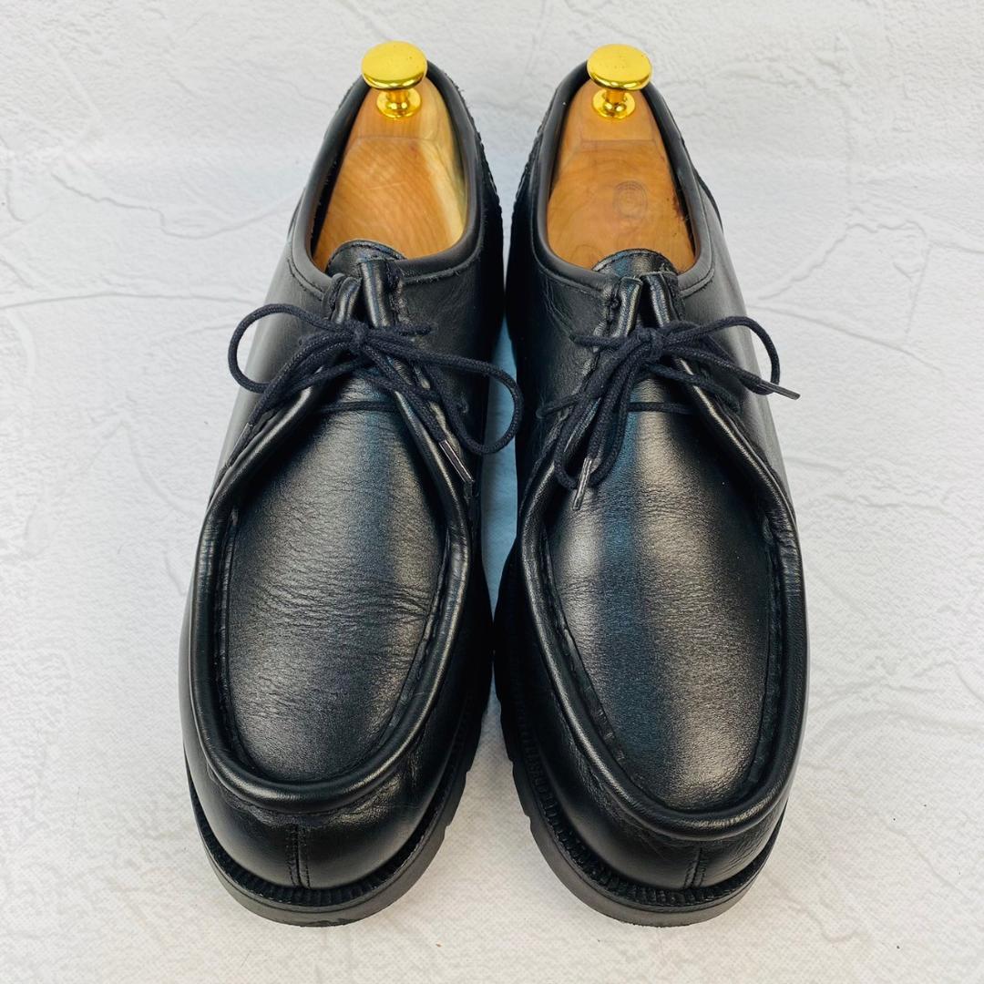【美品】クレマン パドロール チロリアンシューズ モカシン 黒 42 革靴 軽量