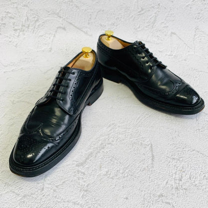 【良品】チャーチ グラフトン ダービー 外羽根 黒 70 ブローグ 革靴 高級