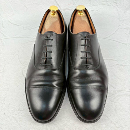【良品】クロケットアンドジョーンズ ストレート 内羽根 黒 8E 別注 ビジネス [W3220]