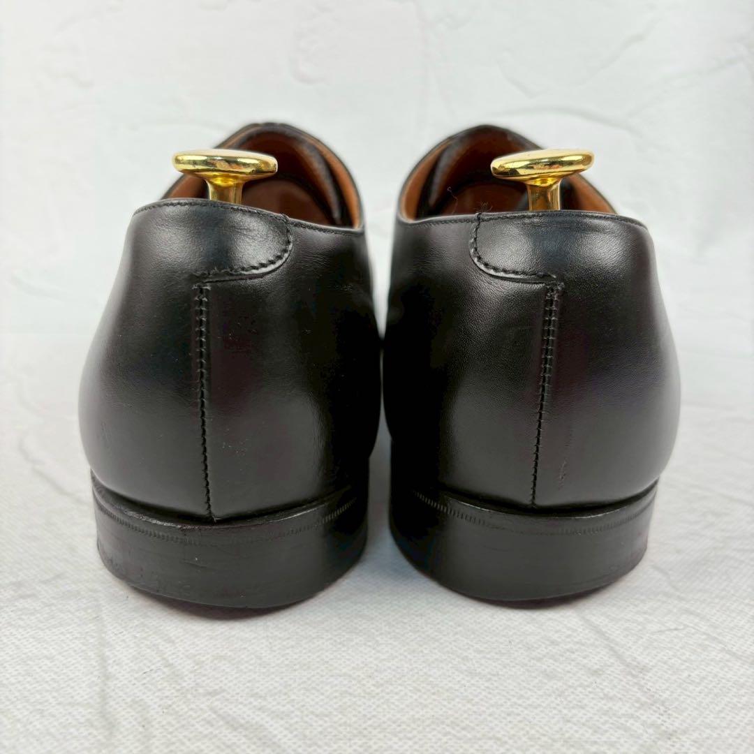 【良品】クロケットアンドジョーンズ ストレート 内羽根 黒 8E 別注 ビジネス [W3220]