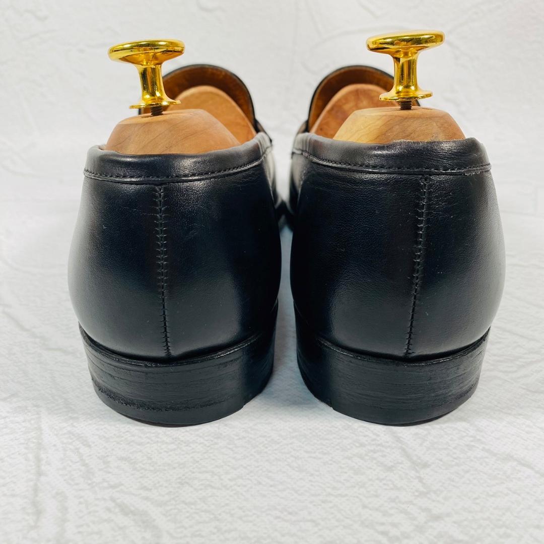 【希少】トリッカーズ コインローファー ハーフサドル カモメ 黒 6.5 革靴