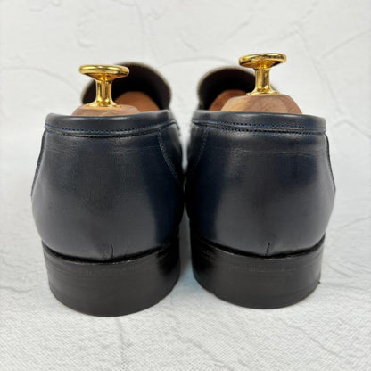 【良品】トリッカーズ 6579 コインローファー バイカラー 紺白 9.5 [W3126]