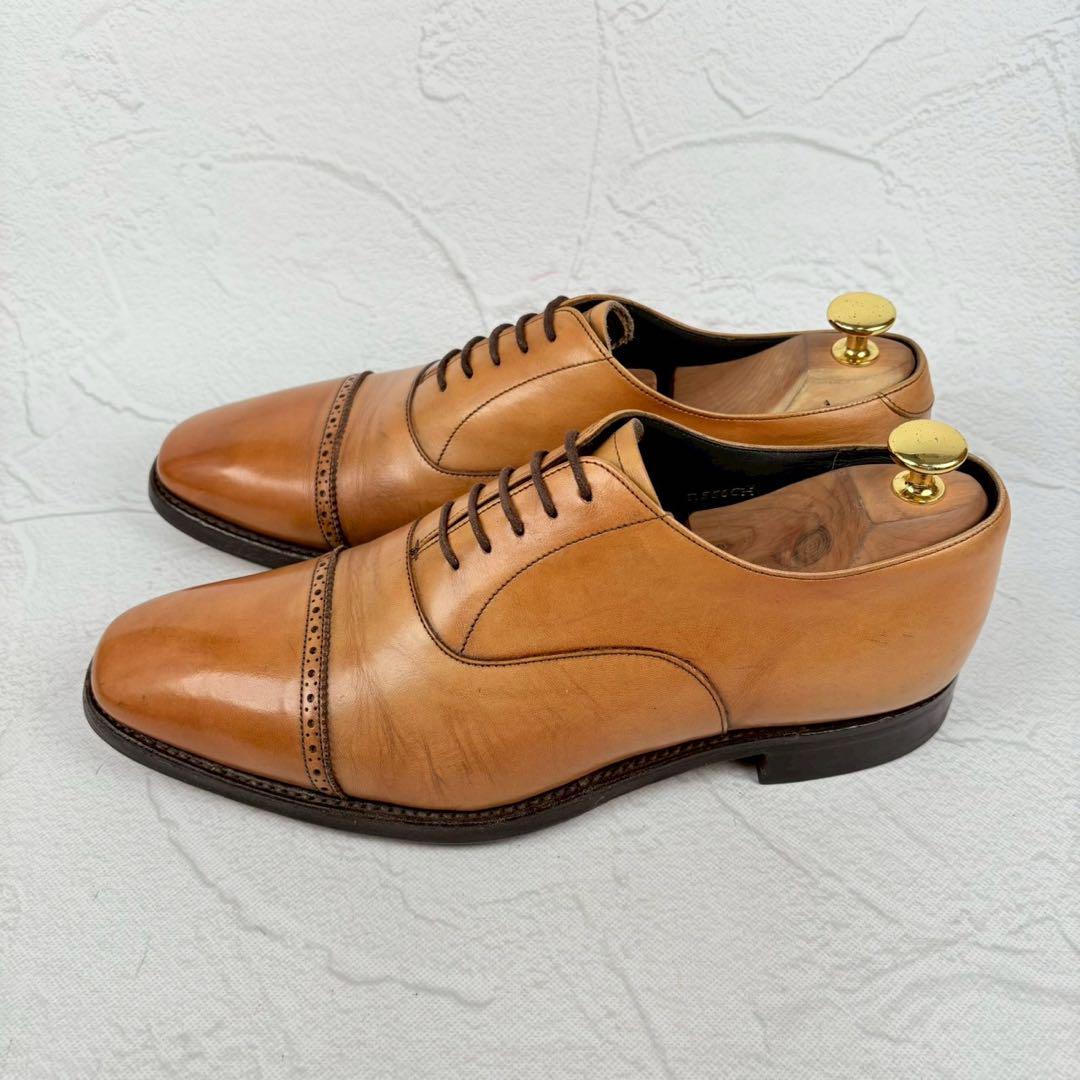 【チーニー シップス別注】ストレート 内羽根 茶 7 スクエア パンチドキャップ [W3217]