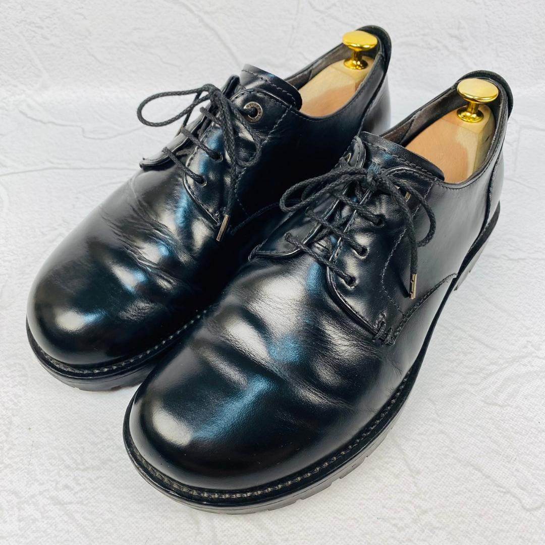【良品】ビルケンシュトック ギルフォード 黒 26 レザー プレーン 革靴