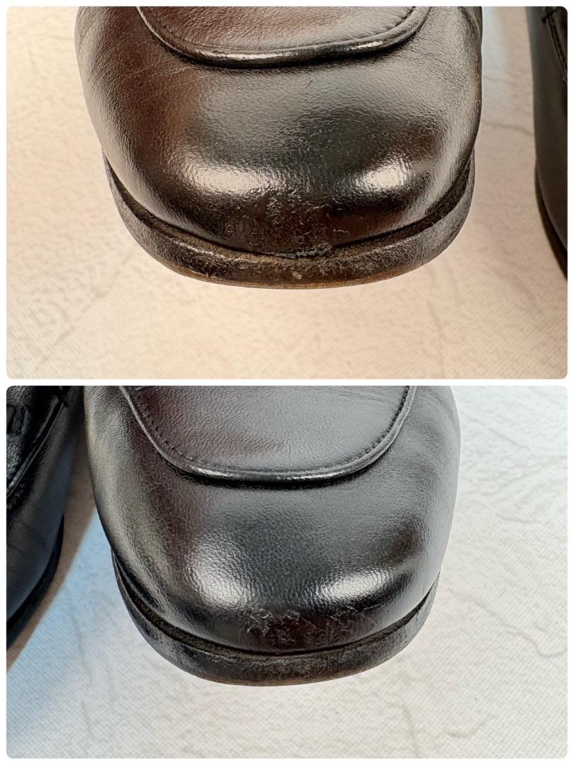 【良品】GUCCI ヨルダーン バブーシュ ビットローファー 黒 38 金具 [W3176]