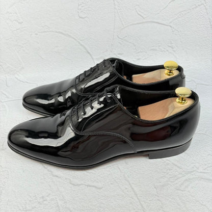 【極美品】クロケットアンドジョーンズ CHEAM パテント ドレス 黒 8E [W3139]