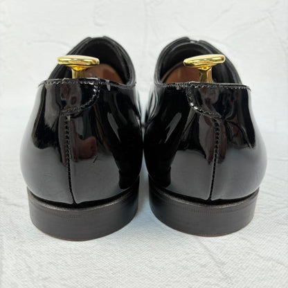 【極美品】クロケットアンドジョーンズ CHEAM パテント ドレス 黒 8E [W3139]