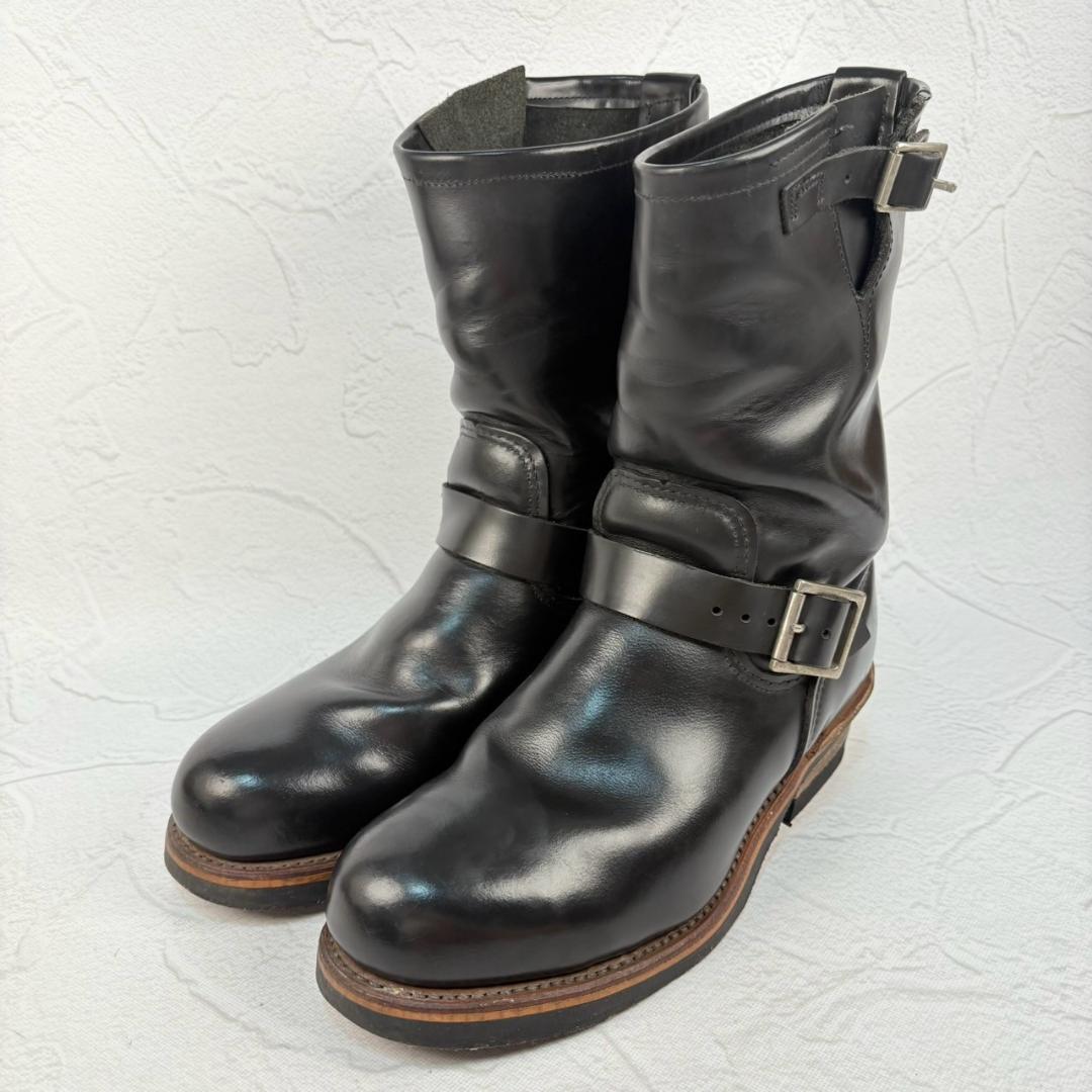 【良品】レッドウィング 2268 エンジニアブーツ 黒 ワーク US7.5 D [W3186]