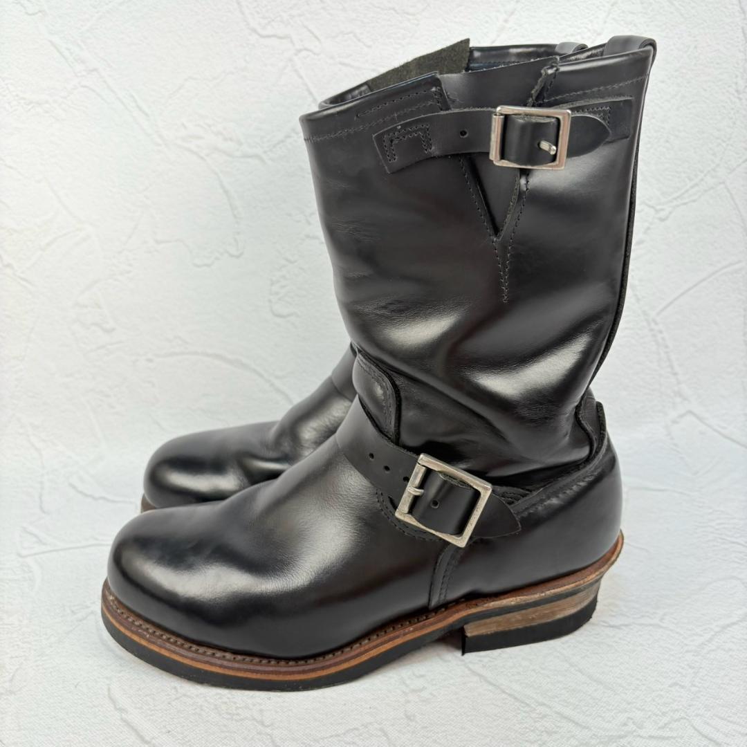 【良品】レッドウィング 2268 エンジニアブーツ 黒 ワーク US7.5 D [W3186]