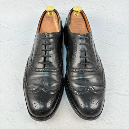 【良品】チャーチ チェットウィンド ウイング 内羽根 メダリオン 黒 75F [W3180]