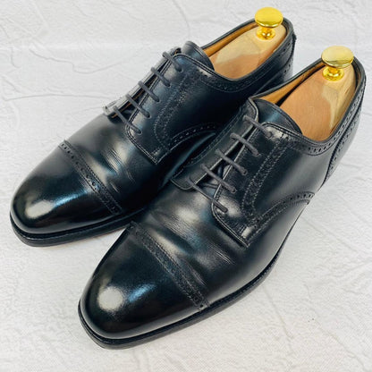 【良品】クロケットアンドジョーンズ YORK キャップトゥ 外羽根 黒 6