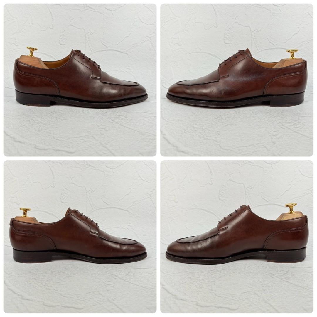 【良品】クロケットアンドジョーンズ ニューポート Vチップ 外羽根 濃茶 7.5 良品】クロケットアンドジョーンズ ニューポート Vチップ 外羽根