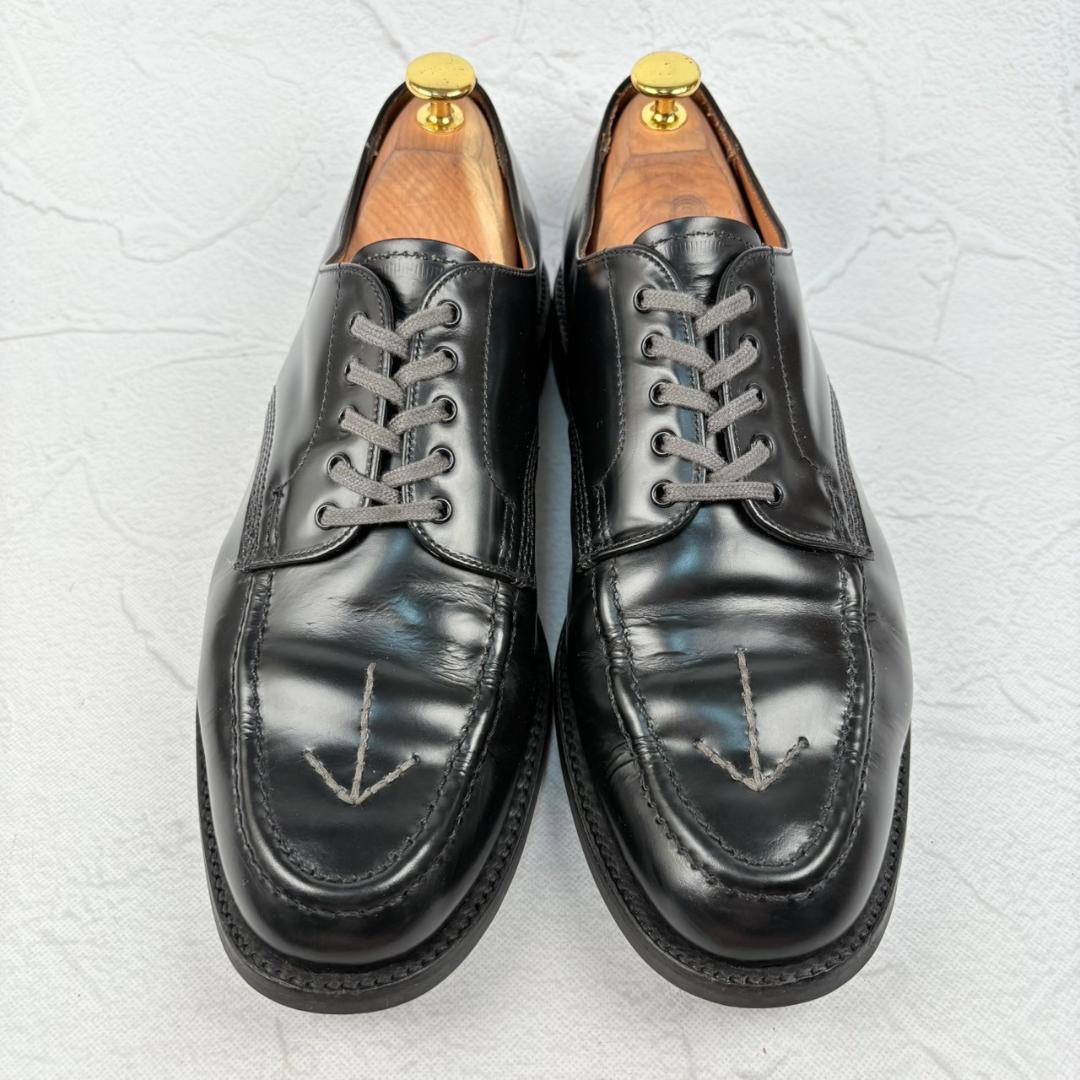 Sanders 黒　革靴　size7 26.0〜26.5相当 サンダース BLACK プレーントウ レディース | サンダース（SANDERS