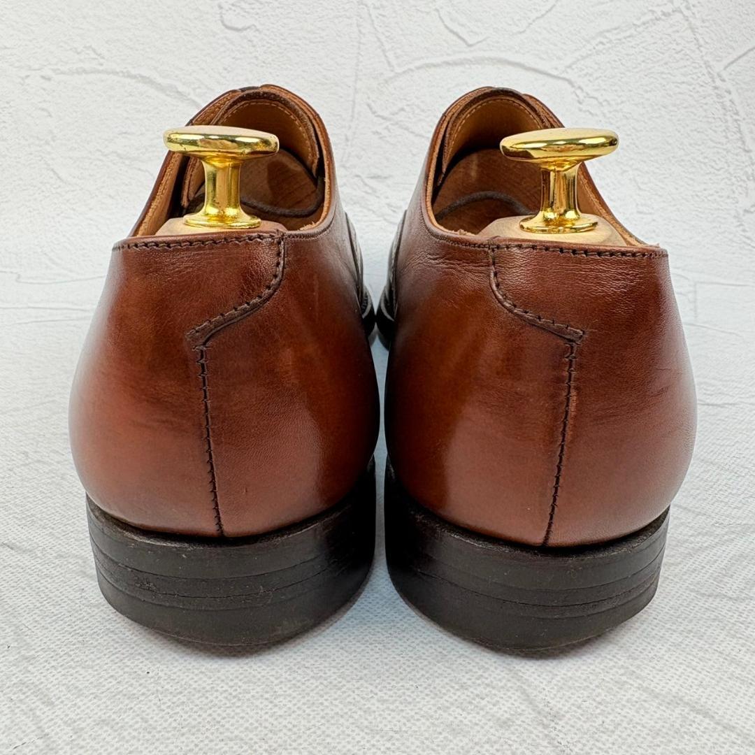 【良品】クロケットアンドジョーンズ MALTON セミブローグ 内羽根 茶 6E [W3137]