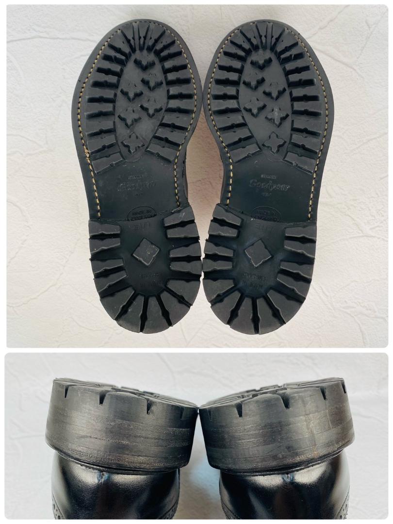 希少・美品】トリッカーズ ヘンリー サイドゴア 黒 7h-5