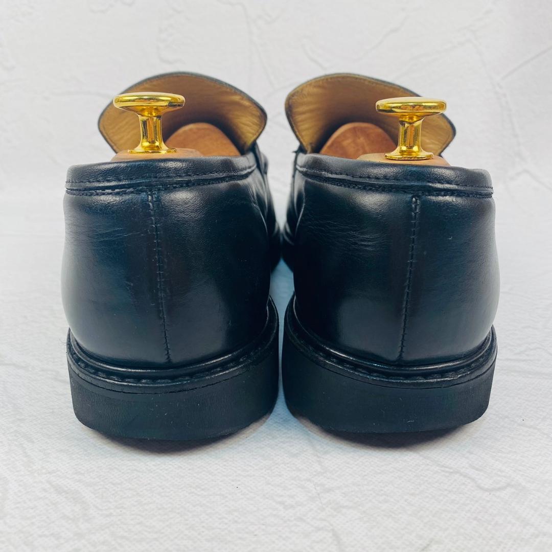 【希少】パラブーツ ランス型 フルサドル ローファー 黒 7 モカシン 革靴