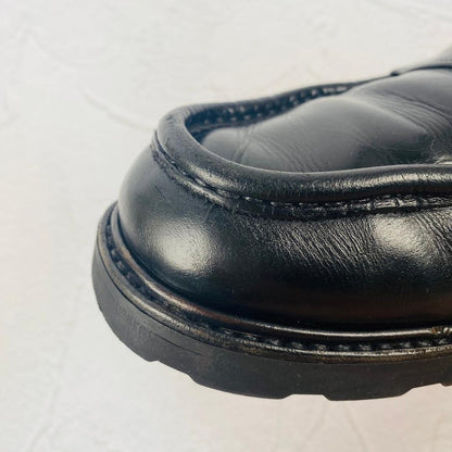 【希少】パラブーツ ランス型 フルサドル ローファー 黒 7 モカシン 革靴