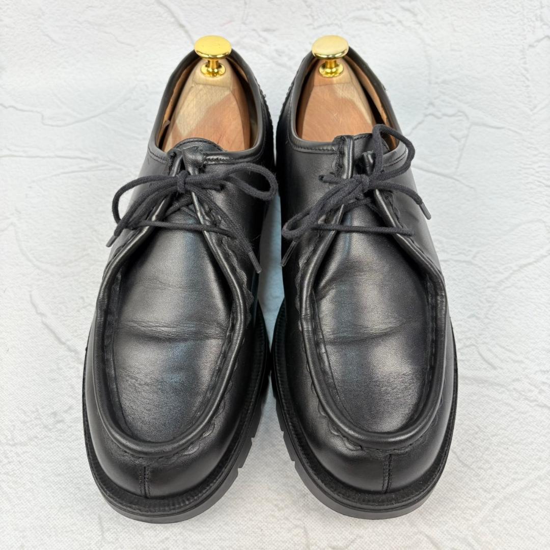 【良品】クレマン パドレ チロリアンシューズ モカシン 黒 41 革靴 軽量 [W3123]