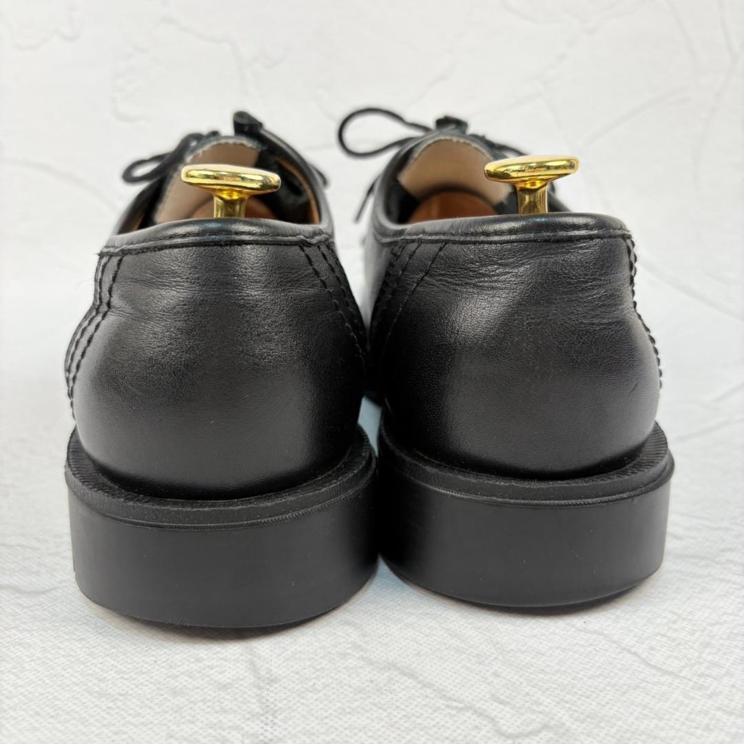 【良品】クレマン パドレ チロリアンシューズ モカシン 黒 41 革靴 軽量 [W3123]