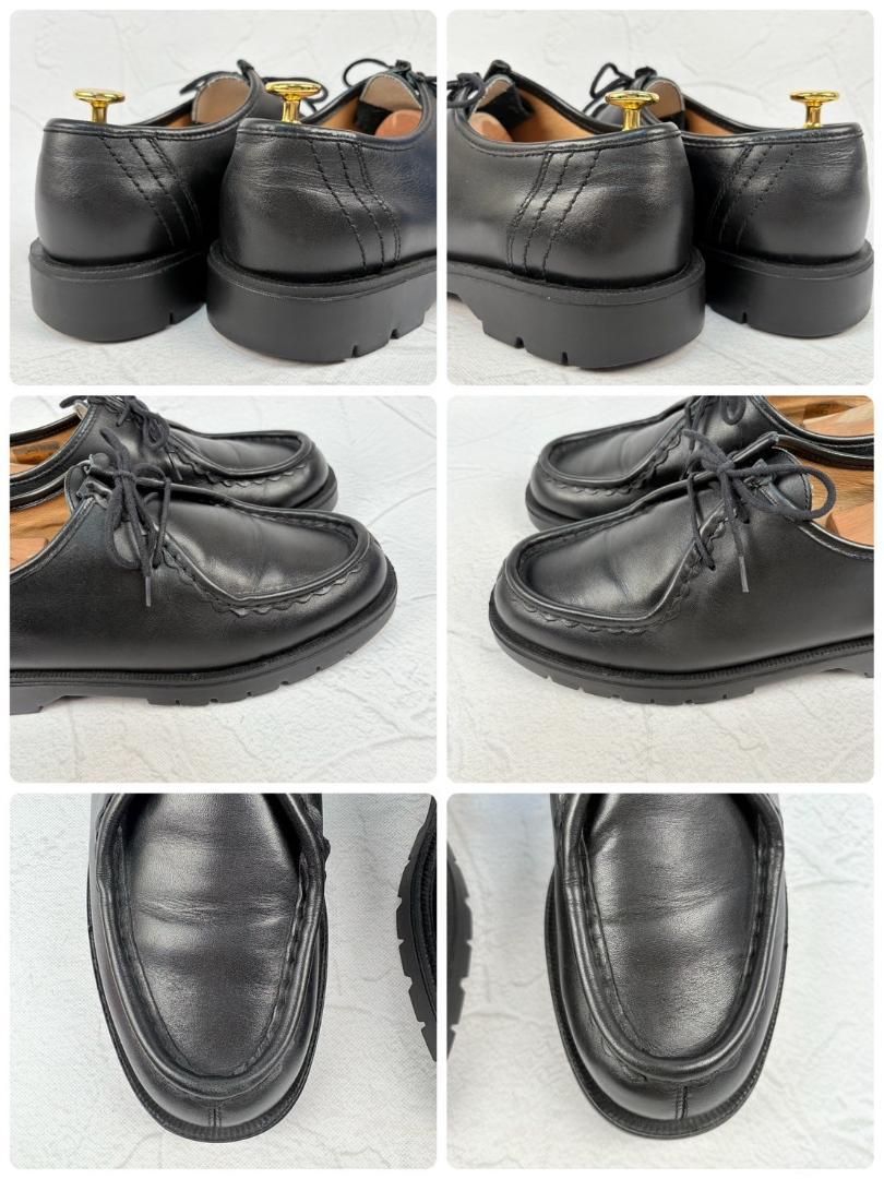 【良品】クレマン パドレ チロリアンシューズ モカシン 黒 41 革靴 軽量 [W3123]