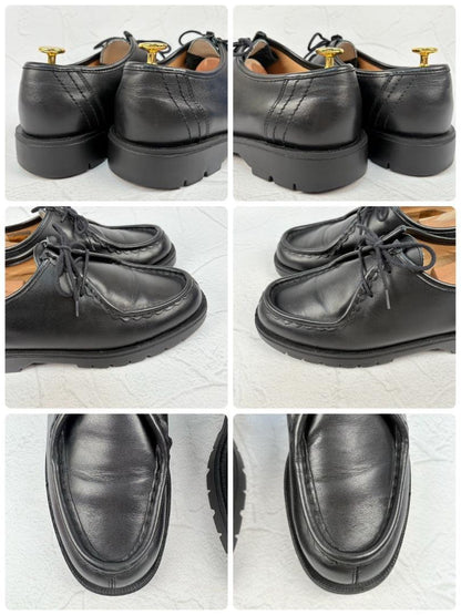 【良品】クレマン パドレ チロリアンシューズ モカシン 黒 41 革靴 軽量 [W3123]