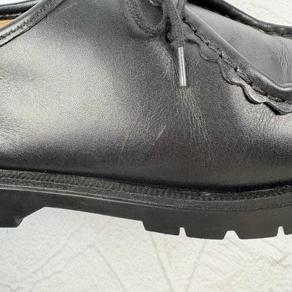 【良品】クレマン パドレ チロリアンシューズ モカシン 黒 41 革靴 軽量 [W3123]