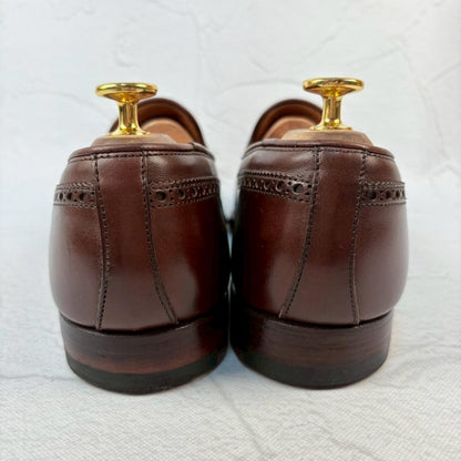 【良品】クロケットアンドジョーンズ ロングウイング タッセルローファー 7.5 [W3216]