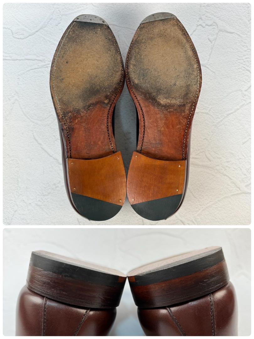 【良品】クロケットアンドジョーンズ ロングウイング タッセルローファー 7.5 [W3216]