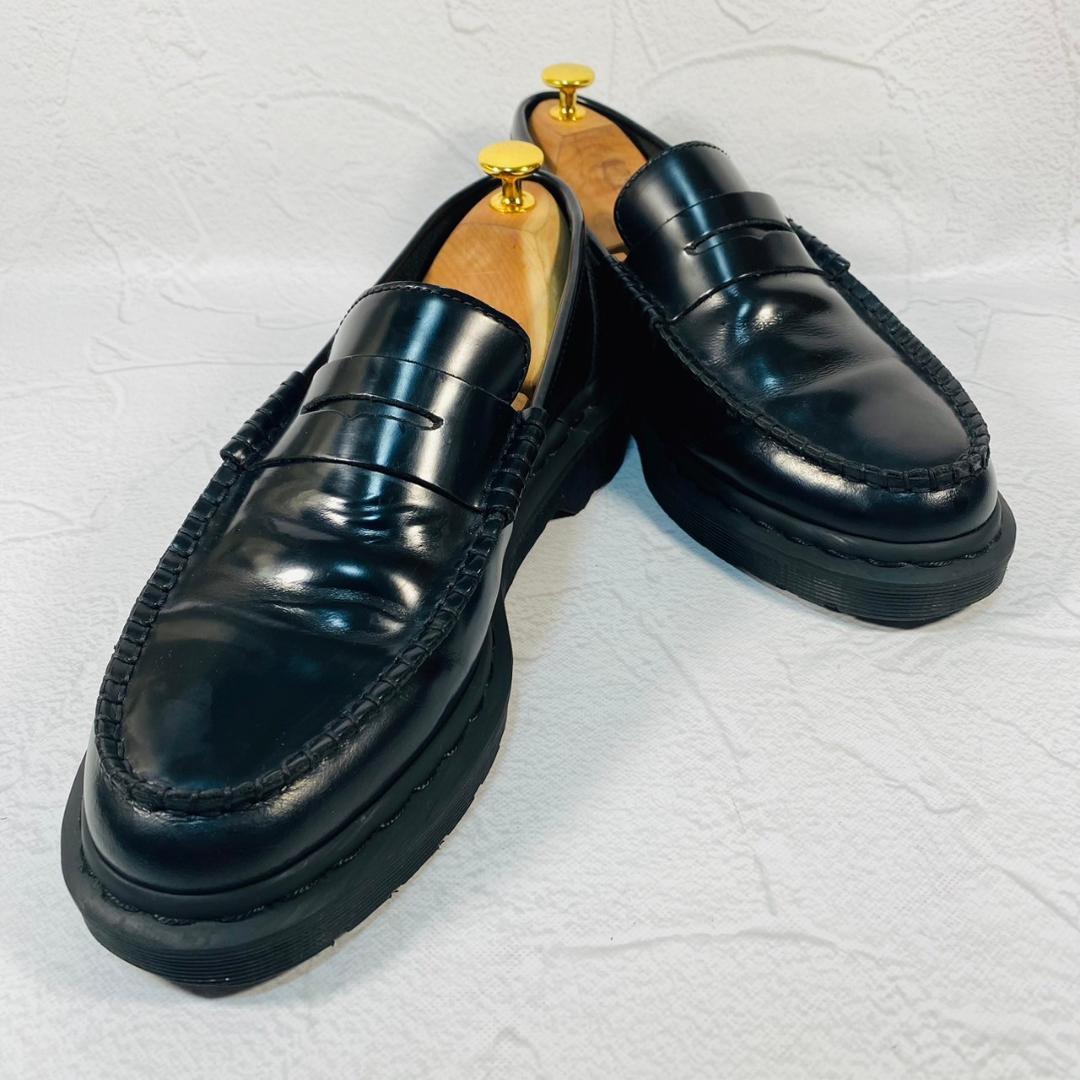 【希少】ドクターマーチン ペントン ビーフロール コインローファー 黒 7 革靴