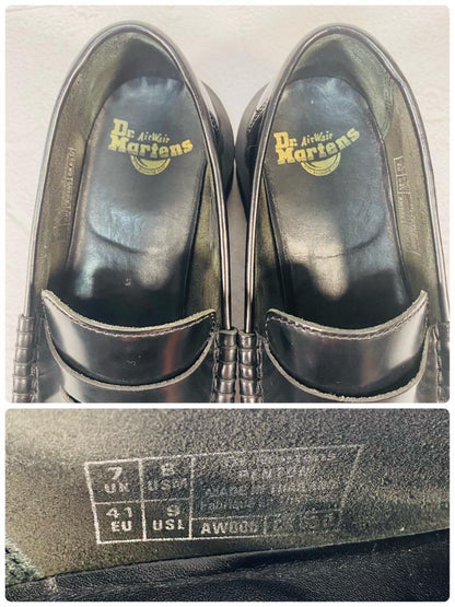 【希少】ドクターマーチン ペントン ビーフロール コインローファー 黒 7 革靴