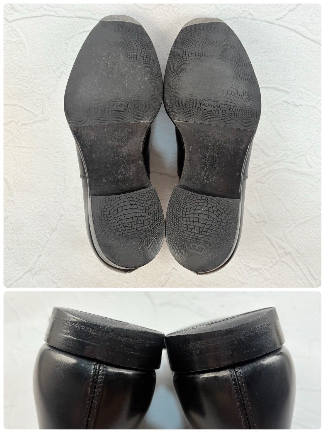 【良品】Crockett&Jones クロケットアンドジョーンズ AUDLEY オードリー オックスフォード ストレート 内羽根 黒 UK5.5 / 24cm 相当 [W3319]