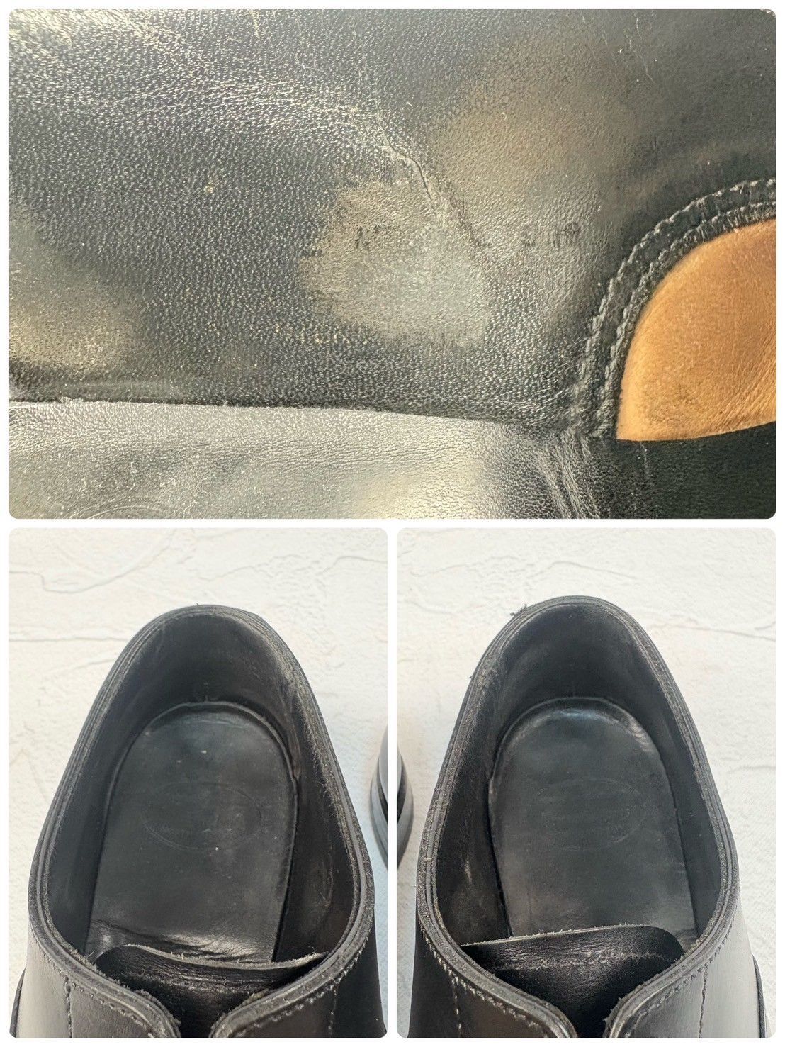 【良品】Crockett&Jones クロケットアンドジョーンズ AUDLEY オードリー オックスフォード ストレート 内羽根 黒 UK5.5 / 24cm 相当 [W3319]
