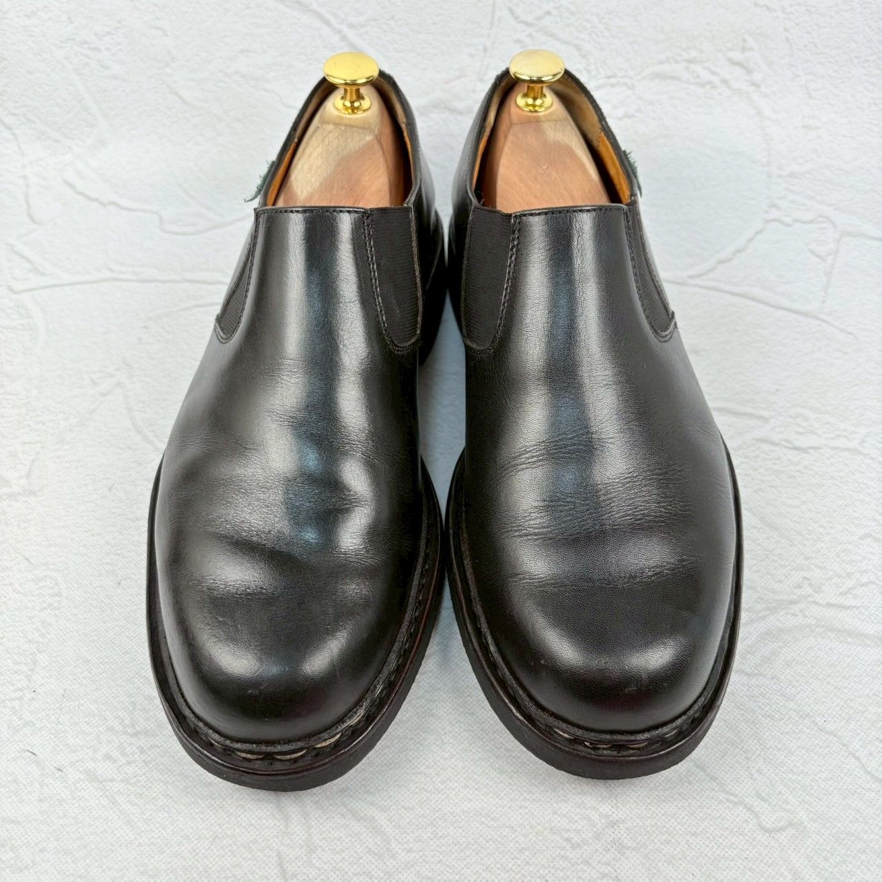 【良品】PARABOOT パラブーツ PHOTON フォトン サイドゴア 黒 ブラック UK6.5 25cm [W3258]