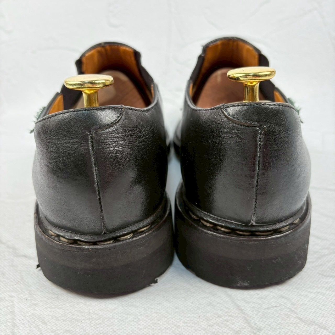 【良品】PARABOOT パラブーツ PHOTON フォトン サイドゴア 黒 ブラック UK6.5 25cm [W3258]