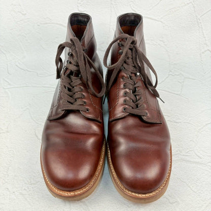 【良品】ALDEN オールデン 45960H 6"PLAIN TOE BOOT プレーン レースアップブーツ 赤茶 US8.5 / 26.5cm [W3288]