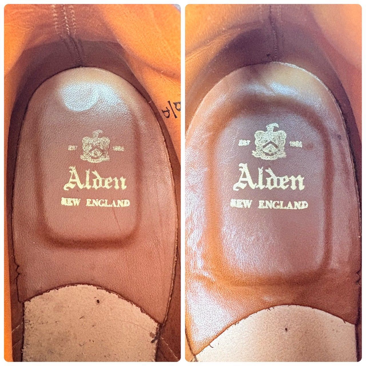 【良品】ALDEN オールデン 45960H 6"PLAIN TOE BOOT プレーン レースアップブーツ 赤茶 US8.5 / 26.5cm [W3288]