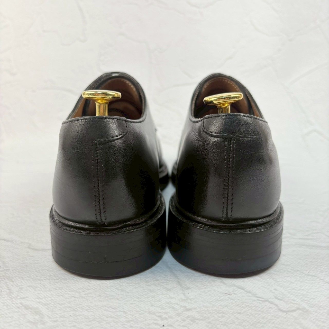 【良品】HARROGATE ハロゲイト EDGEWARE エッジウェア Uチップ 外羽根 黒 UK6 / 24.5cm [W3318]