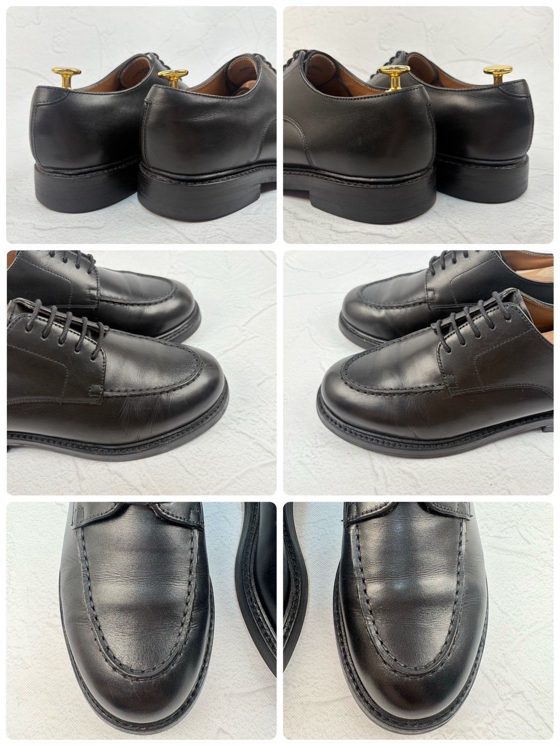 良品】HARROGATE ハロゲイト EDGEWARE エッジウェア Uチップ 外羽根 黒