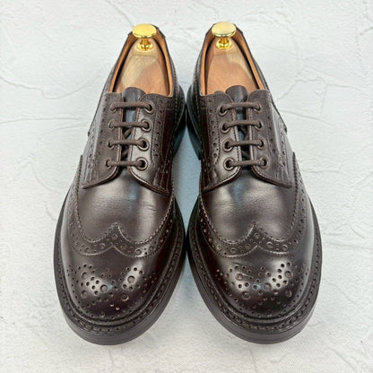 【極美品】Tricker’s トリッカーズ M5633 BOURTON バートン ウイング 外羽根 ダイナイト 濃茶 UK7.5 / 26cm [W3298]