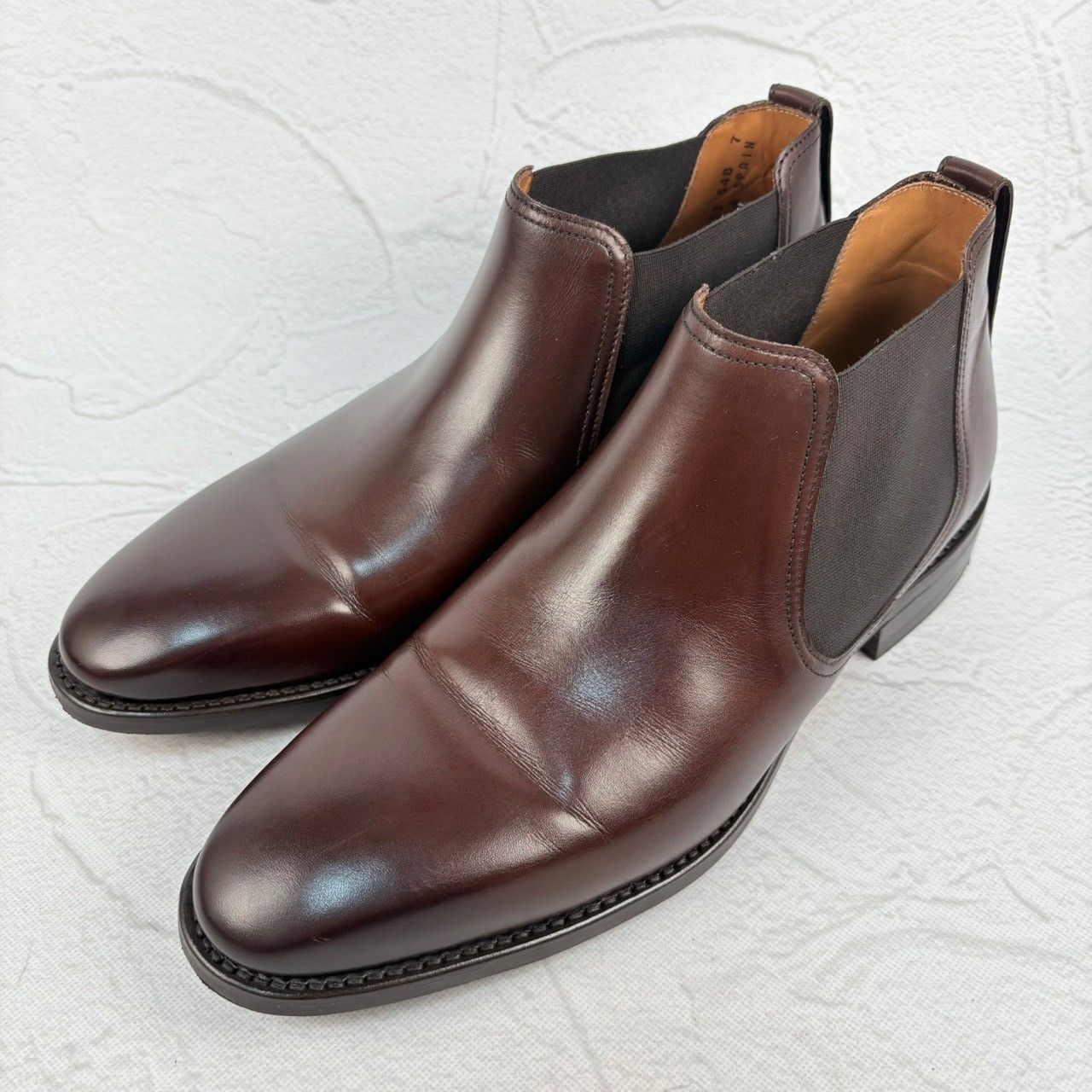 【美品】Berwick バーウィック 548 LADADB サイドゴアブーツ ダイナイトソール 茶 7 / 26cm [W3271]