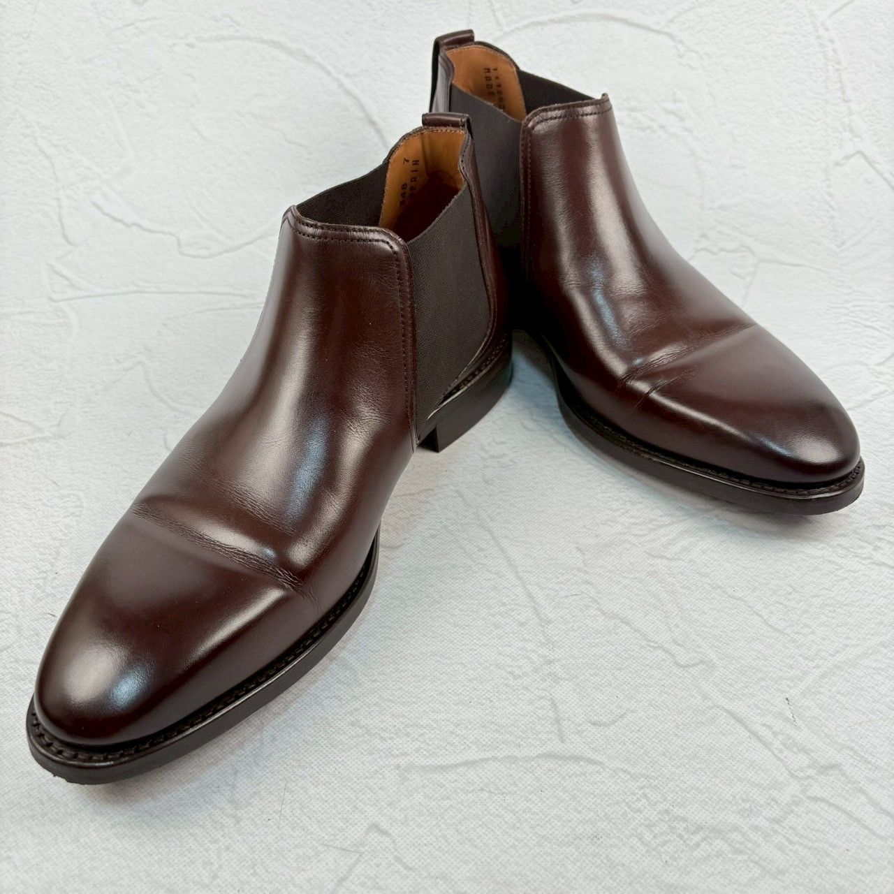 【美品】Berwick バーウィック 548 LADADB サイドゴアブーツ ダイナイトソール 茶 7 / 26cm [W3271]